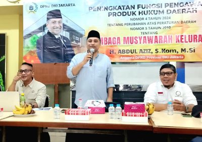 Gelar Sosper LMK Se-Kecamatan Palmerah, DPRD DKI Minta Tingkatkan Fungsi Pengawasan Produk Hukum Daerah