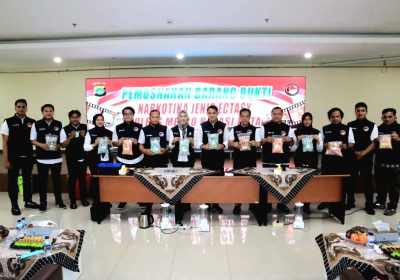 Polres Bekasi Kota Musnahkan Ribuan Pil Ekstasi