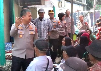 Serap Aspirasi dan Keluhan Kapolres Metro Bekasi Kota Langsung Temui Warga