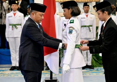 Mensesneg Kukuhkan 76 Paskibraka di Istana Negara dari 38 Provinsi