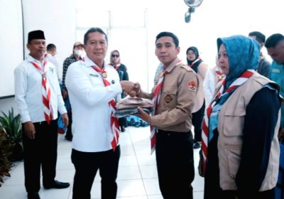 Lapas Cibinong Serahkan Bantuan Gerakan Pramuka Ranting Cibinong