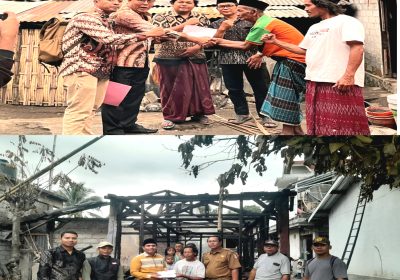 Baznas Lotim Salurkan Bantuan Penderita Penyakit Kronis dan Korban Kebakaran