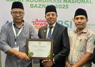 Bupati Lombok Timur Terima Penghargaan Nasional Kepala Daerah Pendukung Baznas