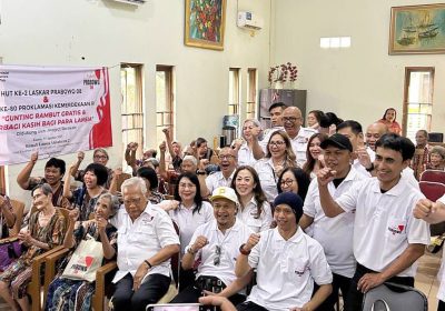 HUT RI 80 Laskar Prabowo 08 Gelar Baksos untuk Para Lansia