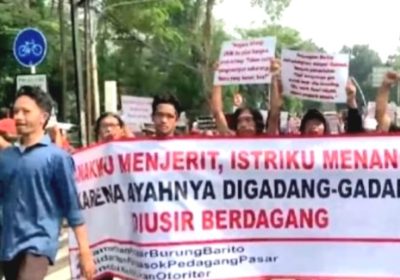 Pedagang Pasar Burung Barito Unjukrasa Tolak Relokasi, Mau Geruduk Kantor Wali Kota Jaksel