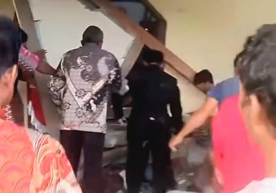 Gempa Bumi Poso Berkekuatan Magnitudo 6,0 Gereja di Desa Masani Rusak