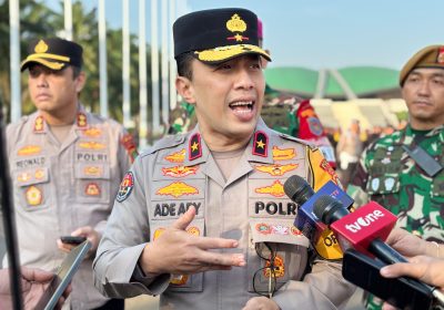 Polda Metro Jaya Kawal Aksi Ribuan Buruh Tani di Kawasan DPR/MPR