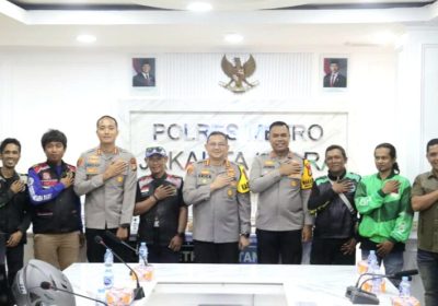 Kapolres Metro Jakut Kukuhkan Presidium Komunitas Ojek Online,  Peran Aktif Jaga Lingkungan Warga