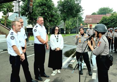 Penguatan Kemitraan Sepolwan Lemdiklat Polri Terima Kunjungan Kepolisian Prancis