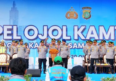 Kapolri Hadiri Apel Ojol Jaga Kamtibmas Bersama Polda Metro Jaya
