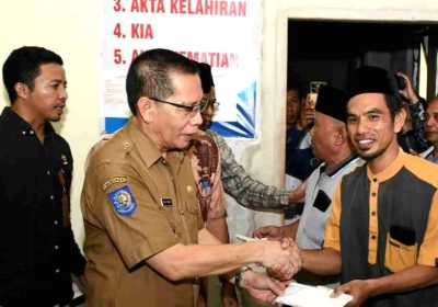 Baznas Lotim Salurkan Bantuan Korban Banjir dan TPQ di Mamben Lauk