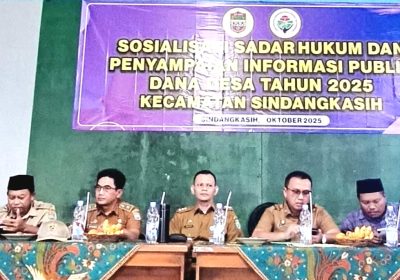 Sosialisasi Sadar hukum dan penyampaian informasi publik Dana Desa 2025 Kecamatan Sindangkasih