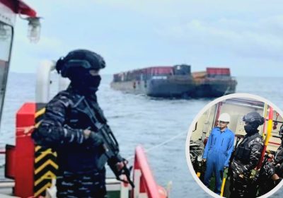 TNI AL Tangkap Dua Kapal Pengangkut Nikel Tanpa Izin di Perairan Konawe Utara