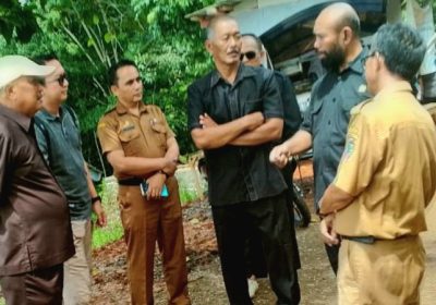 DPRD Ciamis Komisi C Monitoring Proyek Pembangunan Sekolah SMP3 Baregbeg