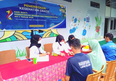Lapas Selong Laksanakan Pemeriksaan Kesehatan dan Pengobatan Gratis