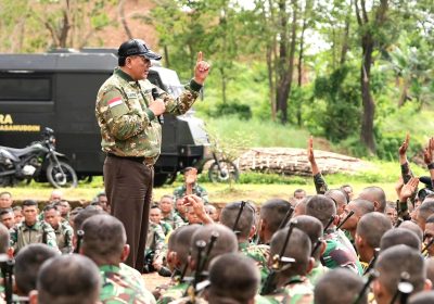 Menhan Sjafrie Sjamsoeddin Sambangi Rindam XIV/Hasanuddin Gowa