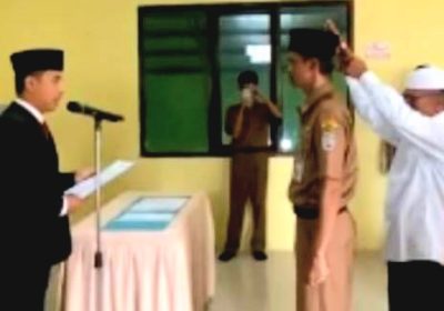 Camat Panumbangan Melantik Pjs Kades Desa Sindang Barang