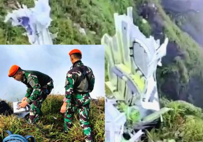Pesawat ATR 42-500 Hilang Ditemukan di Gunung Bulusaurung Kabupaten Pangkep