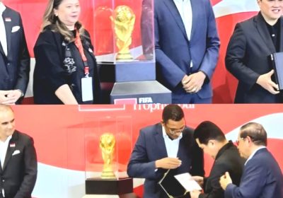 Trofi Piala Dunia 2026 Dipamerkan di International Convention Centre Jakarta