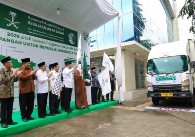 Pusat Bantuan Kemanusiaan dan Pertolongan Raja Salman (KSrelief) dan BAZNAS RI Salurkan 7.000 Bantuan Paket Pangan
