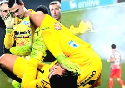 Kiper Timnas Indonesia dan Cremonese Emil Audero Dilempar Flare Suporter Inter Milan