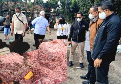 Bank Indonesia Tinjau Timbunan Cacahan Uang Kertas Rp50 dan Rp100 Ribuan di TPS Kertarahayu Bekasi