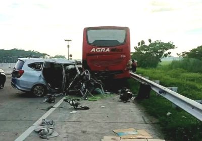 Empat Orang Tewas Kecelakaan Mobil Toyota Calya dan Bus Antarkota di Tol Pejagan Pemalang