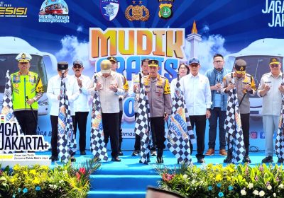 Kapolri Lepas Keberangkatan Mudik Gratis Presisi 2026 di Lapangan Ditlantas PMJ