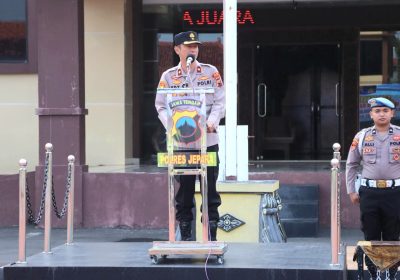 Antisipasi Unjuk Rasa Anarkis, Polres Jepara Gelar Apel Pengecekan Tim Negosiator dan Gakkum​