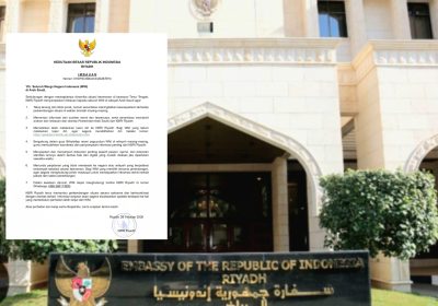 Surat Edaran KBRI Riyadh Imbau WNI Agar Tenang dan Jangan Panik Meningkatnya Situasi Keamanan di Timur Tengah