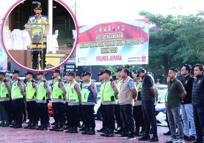 Ratusan Personel Siap Amankan Malam Takbiran dan Idul Fitri 1447 H di Jepara
