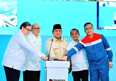 Presiden Prabowo Groundbreaking Proyek Hilirisasi Nasional Yahap II di Refinery Unit IV Cilacap
