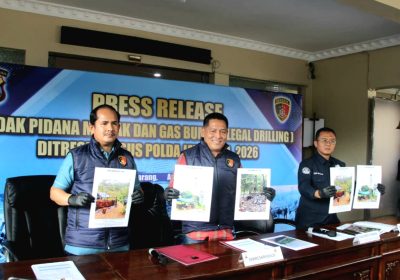 Polda Jateng Bongkar  Pengeboran Minyak Ilegal Tiga Tersangka Diamankan