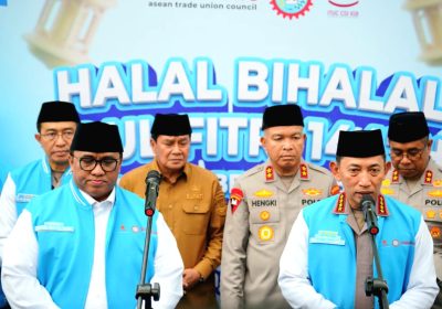 Kapolri Komitmen Perkuat Soliditas dengan Buruh Ciptakan Iklim Investasi Kondusif