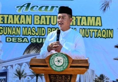 Gubernur NTB Hadiri Peletakan Batu Pertama Pembangunan Masjid Al-Muttaqin Suralaga