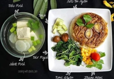 Nasi Tim Ayam Sup Lobak Tahu