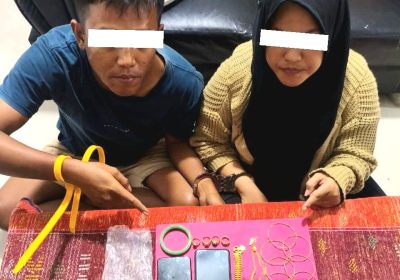 Rampok Perhiasan Emas Rp600 Juta Milik Ibu Kandungnya Bersama Pacarnya di Riau
