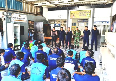 Lapas Pati Gelar Ikrar dan Razia dengan TNI Polri Wujudkan Pemasyarakatan Bersih dari Handphone Ilegal, Narkoba dan Penipuan