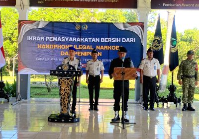 Komitmen Wujudkan Pemasyarakatan Bersih, Lapas Terbuka Lombok Tengah Gelar Ikrar Pemasyarakatan