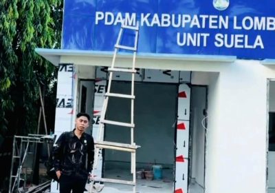 Bupati Lotim Bangun Kantor Unit Suela, Direktur PDAM Turun Tinjau Lokasi