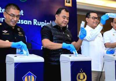 Polri Bersama BI Musnahkan 466.535 Lembar Uang Rupiah Palsu