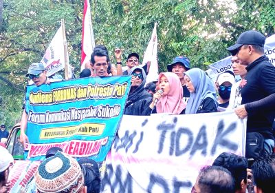 AMPB Geruduk Polresta Pati Tagih Janji Tuntaskan Kasus Pembunuhan Hingga Sengketa Lahan