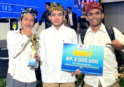 Mahasiswa Asal Masbagik Lotim Raih Juara 3 Business Plan Competition HIPMI NTB