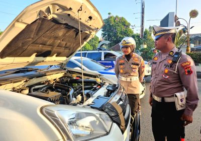 Satlantas Polres Kudus Cek Kesiapan Personel Jelang Operasi Patuh Candi 2026