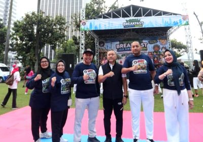 Garuda Indonesia dan Gema Bela Negara Menggelar Breakfast Jakarta Bersih