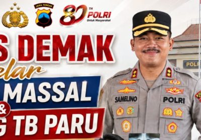 Hari Bhayangkara ke-80, Polres Demak Gelar Khitan Massal dan Cek Kesehatan Gratis