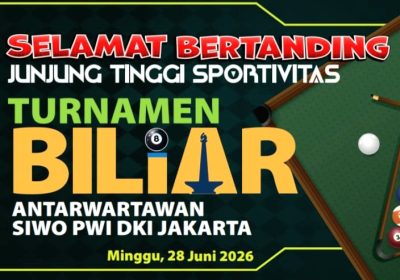 Biliar Antarwartawan SIWO PWI DKI Jakarta Sediakan Hadiah Rp10 Juta, Ayo Daftar