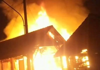 Tiga Rumah di Kedungtuban Terbakar Diduga Kelalaian Memasak