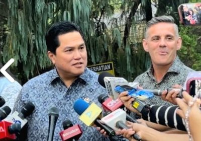 Erick Thohir dan John Herdman Bertemu Presiden Prabowo di Hambalan, Menuju Perkembangan Sepakbola Indonesia