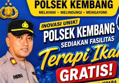 Polsek Kembang Sediakan Fasilitas Terapi Ikan Gratis Satu-satunya di Jepara